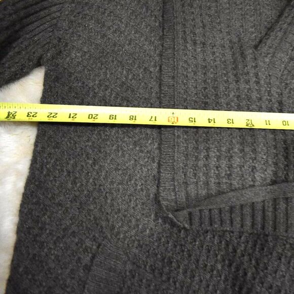 Inhabit Wool Yak Blend Waffle Knit Wrap Cardigan Sweater Jacket Size Small - Picture 11 of 14